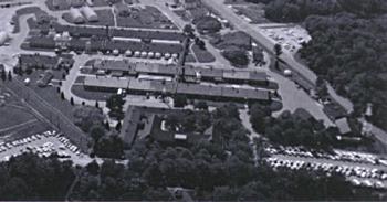 Overhead shot of Camp Evans